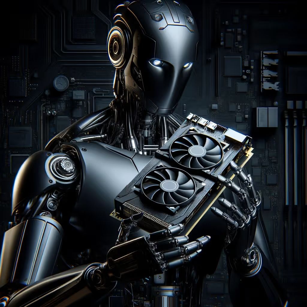 Robot with GPU (Dark)